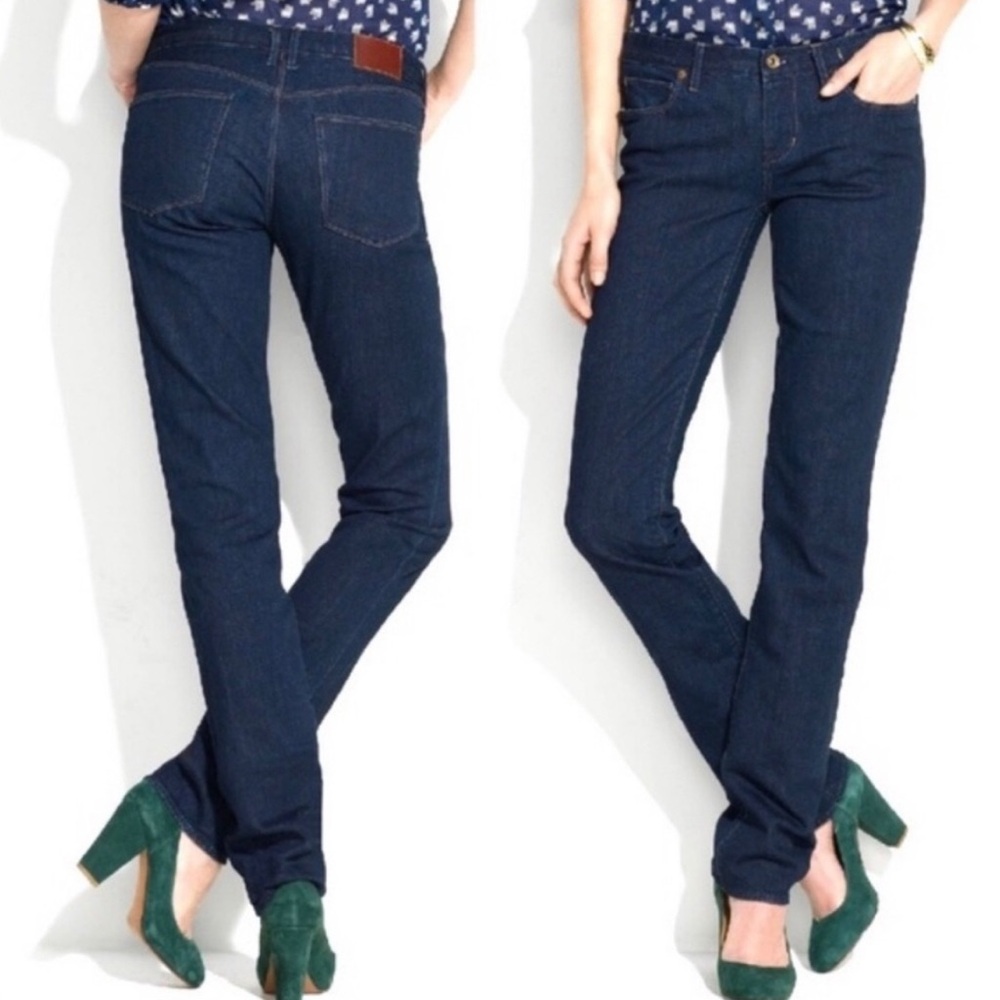 Madewell rail straight jeans dark wash 28 waist 32 length